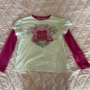 Arizona Jean Company | Pink & White Layered Long-Sleeve T-Shirt